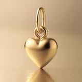 14ct Gold Plated - Classic Puffy Heart Charm