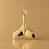 14ct Gold Plated - Whale Tail Charm