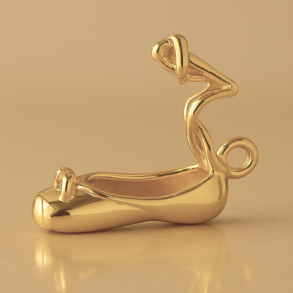 14ct Gold Plated - Ballet Slipper Charm