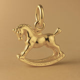 14ct Gold Plated - Classic Rocking Horse Charm