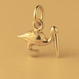 14ct Gold Plated - Beach Pelican Charm