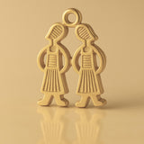 14ct Gold Plated - Twin Sisters Charm