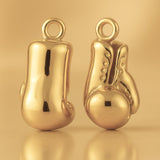 14ct Gold Plated - Lace-Up Boxing Gloves Charm