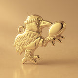 14ct Gold Plated - NZ Kiwi Rugby Bird Charm