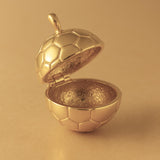 14ct Gold Plated - Soccer Ball Locket Charm