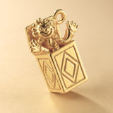 14ct Gold Plated - Jack in the Box Charm