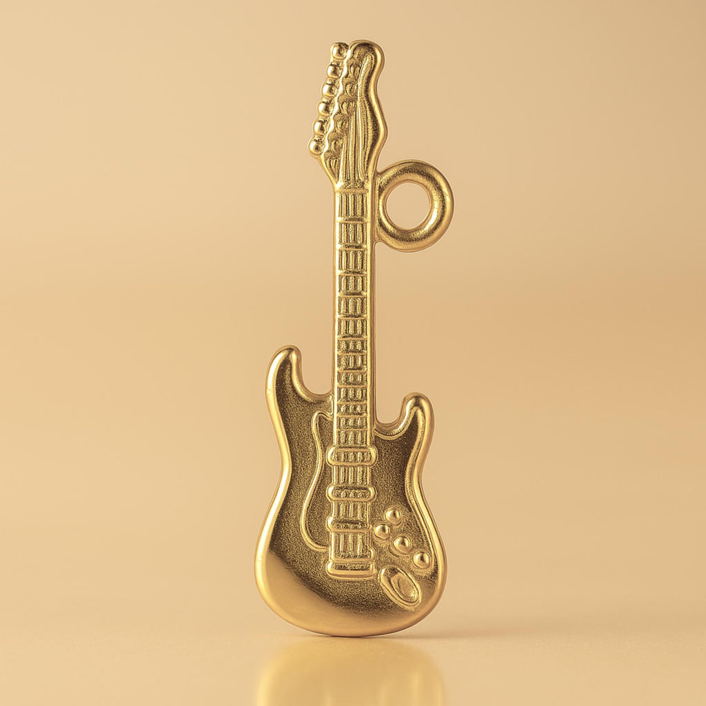 14ct Gold Plated - Tele Electric Guitar Charm