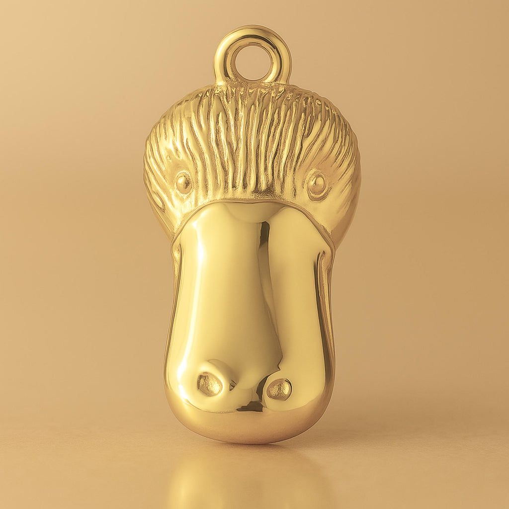 14ct Gold Plated - Platypus Head Charm
