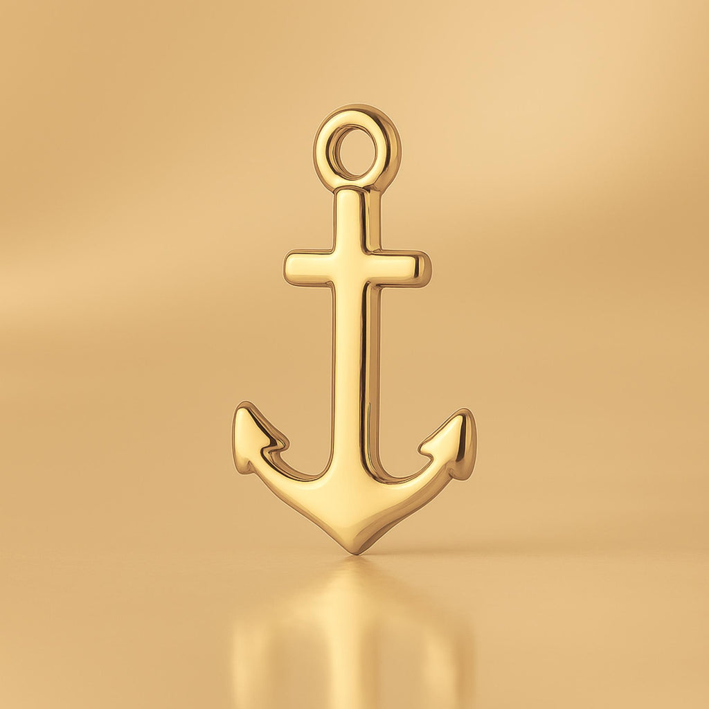14ct Gold Plated - Classic Nautical Anchor Charm