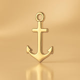 14ct Gold Plated - Classic Nautical Anchor Charm