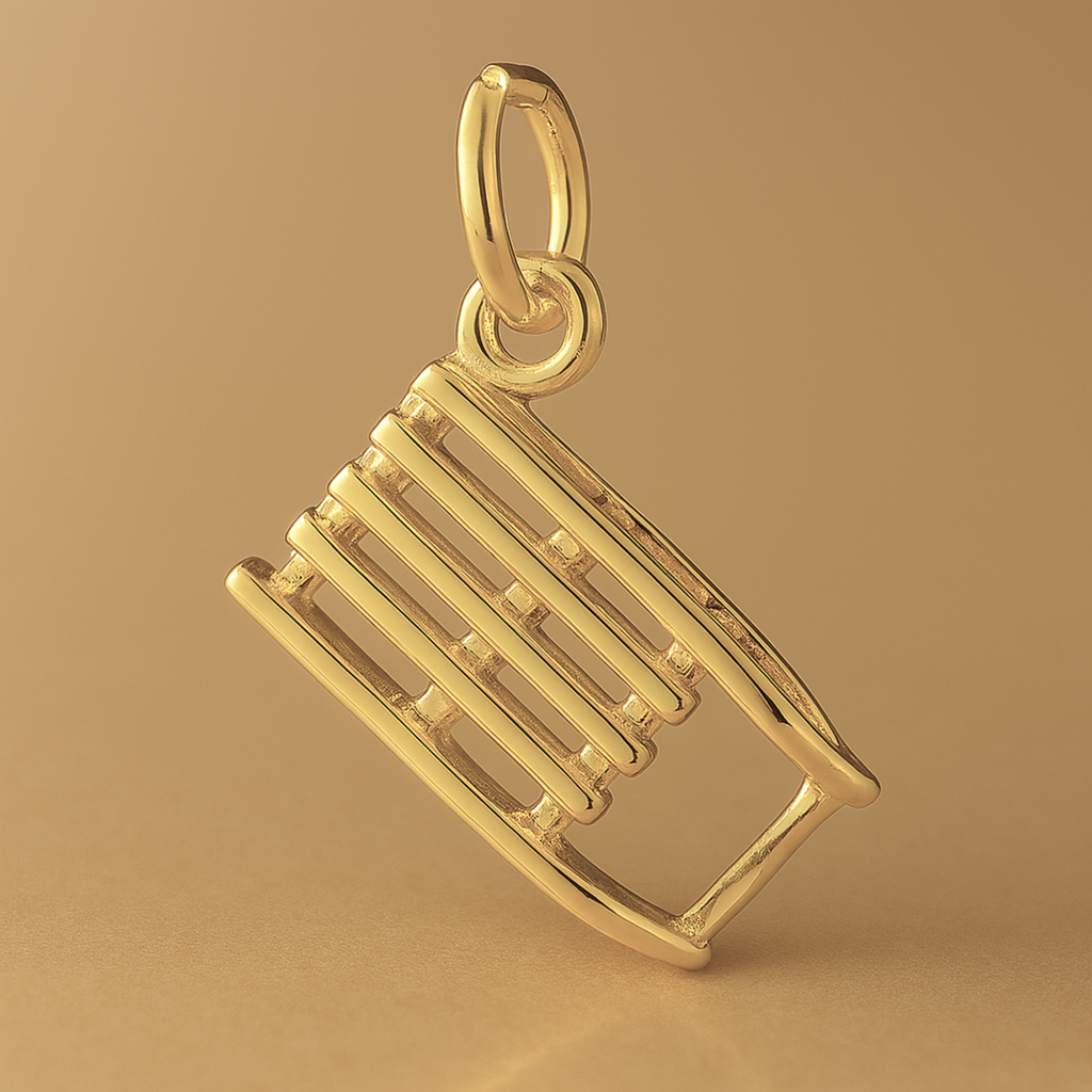 14ct Gold Plated - Christmas Snow Sled Charm