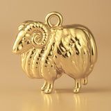 14ct Gold Plated - Skudde Ram Charm