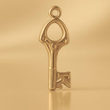 14ct Gold Plated - Openwork 21 House Key Charm