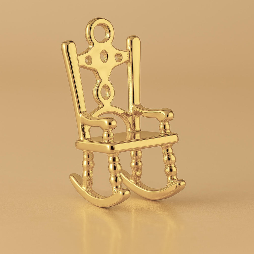 14ct Gold Plated - Classic Rocking Chair Charm