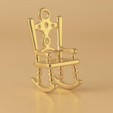 14ct Gold Plated - Classic Rocking Chair Charm