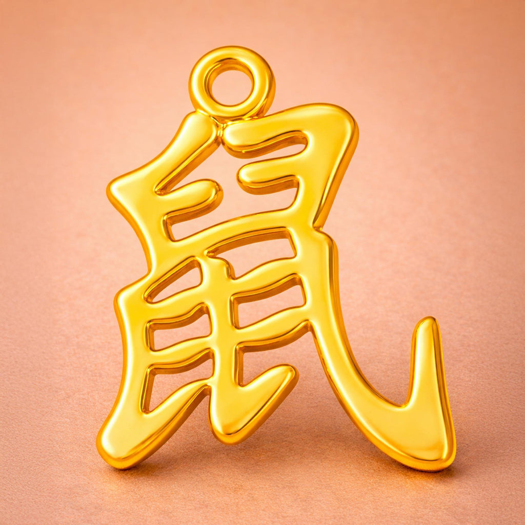14ct Gold Plated - Rat Chinese Zodiac Charm