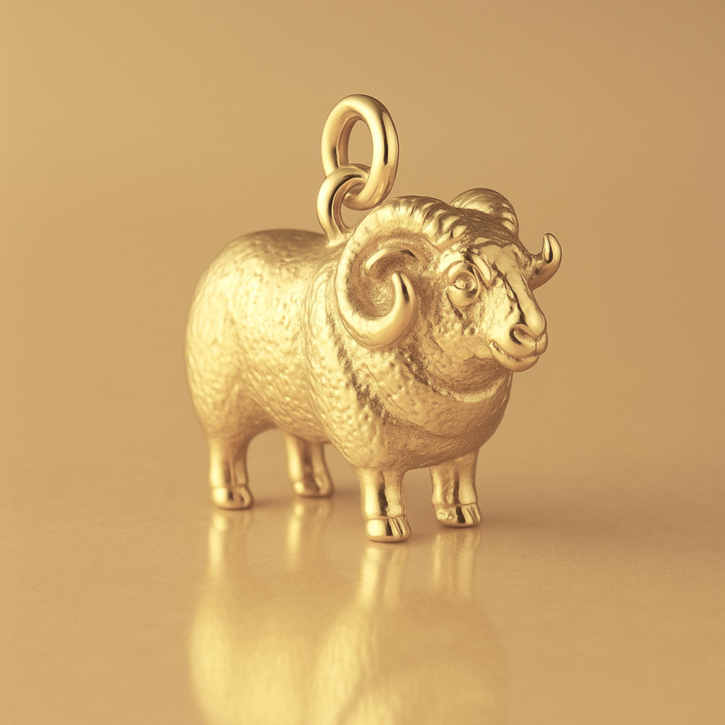 14ct Gold Plated - Boreray Ram Charm