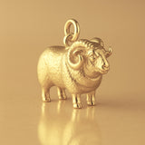 14ct Gold Plated - Boreray Ram Charm