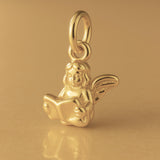14ct Gold Plated - Miniature Singing Angel Charm
