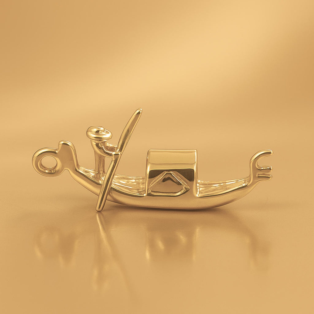 14ct Gold Plated - Venetian Gondola Charm