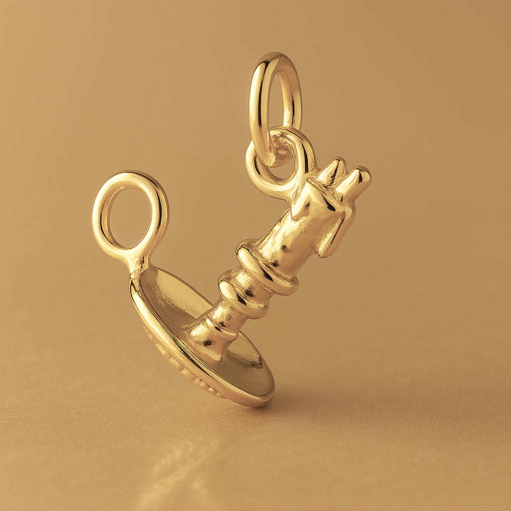 14ct Gold Plated - Candlestick Holder Charm