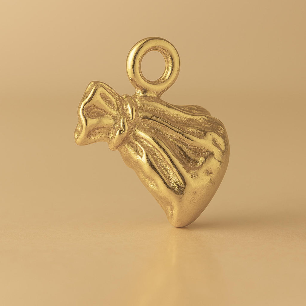 14ct Gold Plated - Coin Pouch Charm