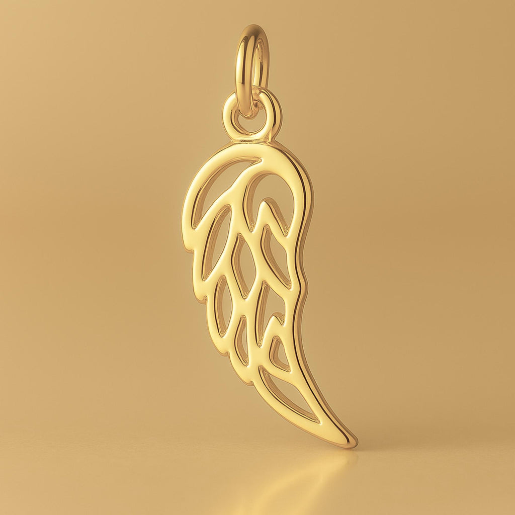 14ct Gold Plated - Filigree Wing Charm
