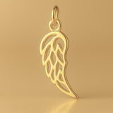 14ct Gold Plated - Filigree Wing Charm