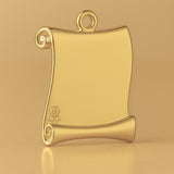 14ct Gold Plated - Diploma Scroll Charm