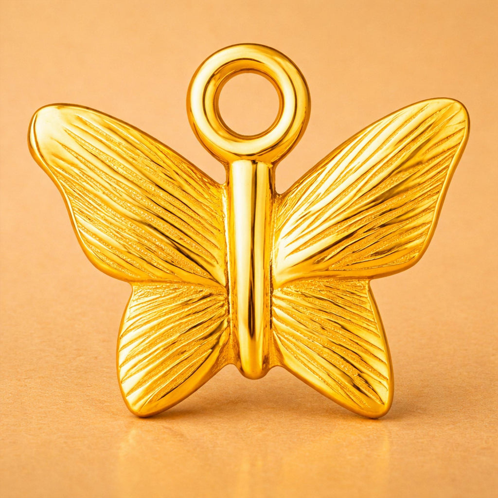14ct Gold Plated - Dainty Butterfly Charm