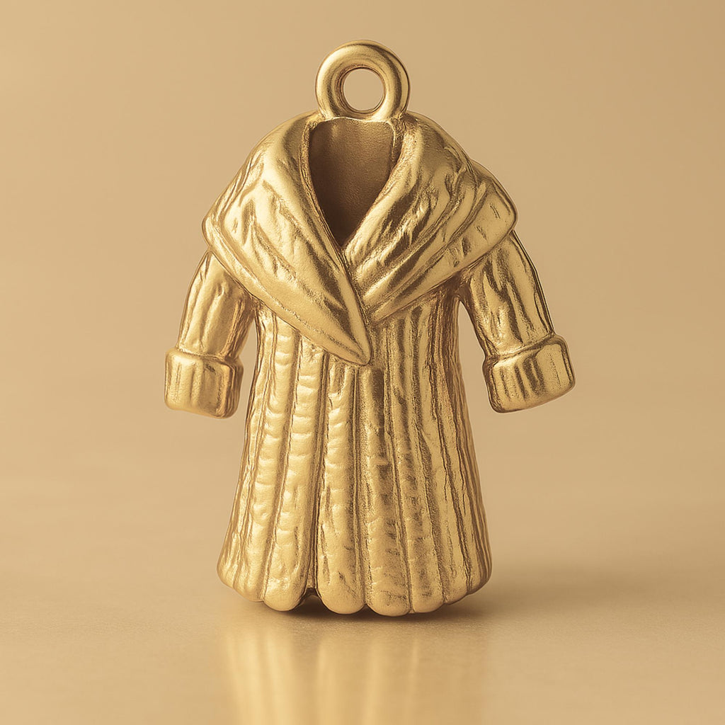14ct Gold Plated - Puffy Winter Coat Charm