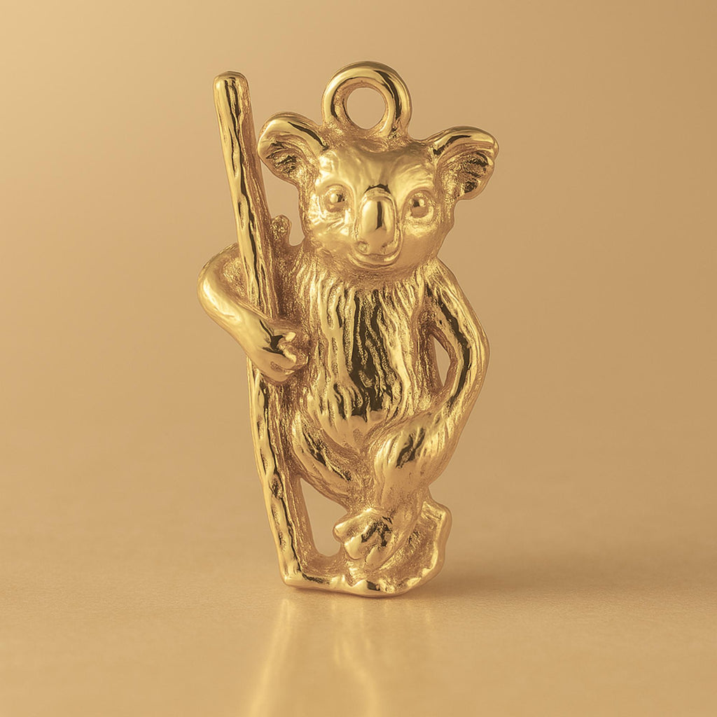14ct Gold Plated - Standing Koala Charm
