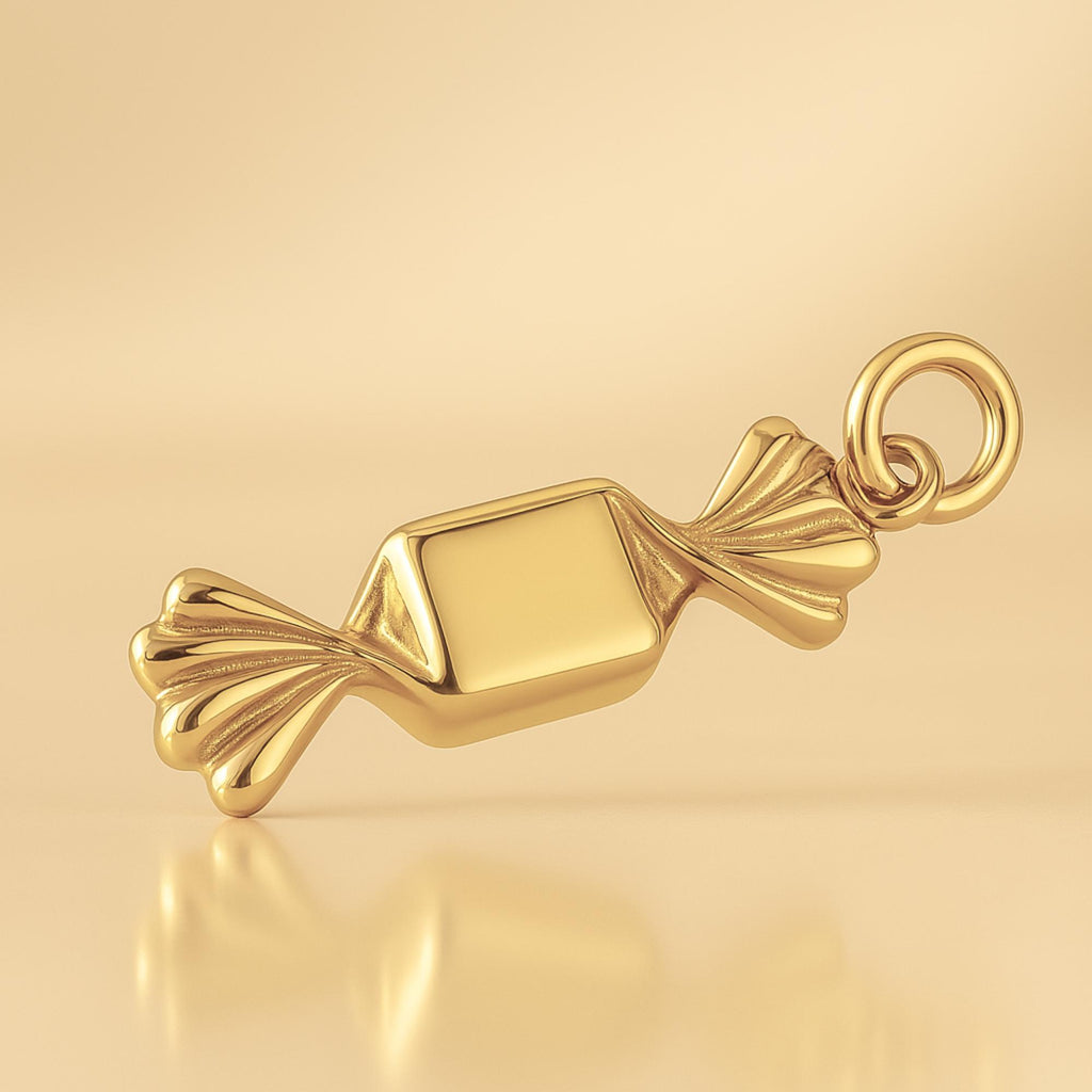 14ct Gold Plated - Wrapped Candy Charm
