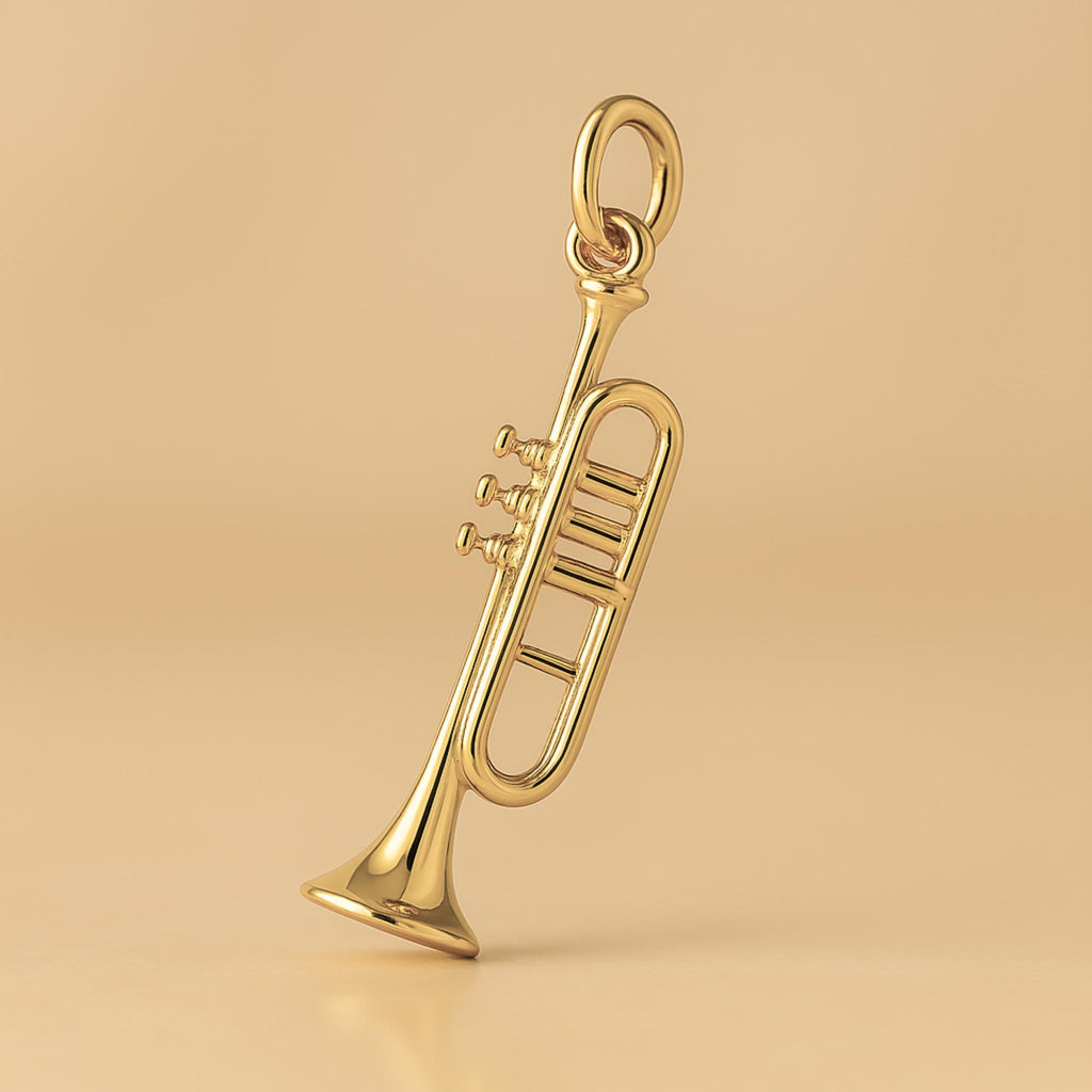 14ct Gold Plated - Herald Trumpet Charm