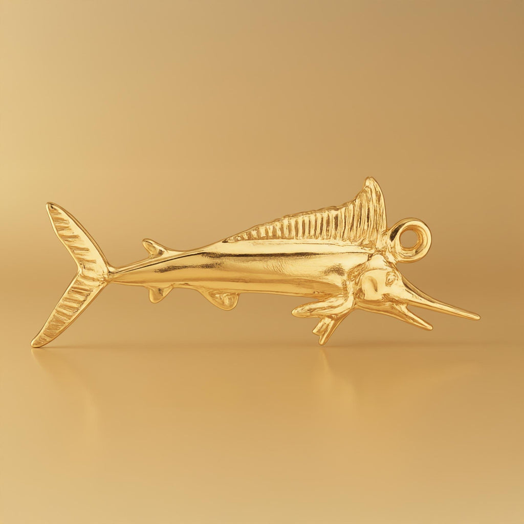 14ct Gold Plated - Ocean Marlin Charm