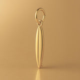 14ct Gold Plated - Shortboard Surfboard Charm