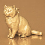 14ct Gold Plated - British Shorthair Cat Charm