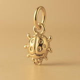 14ct Gold Plated - Spotted Ladybug Charm