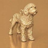 14ct Gold Plated - Labradoodle Dog Charm