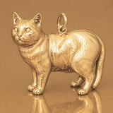 14ct Gold Plated - Manx Cat Charm