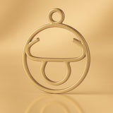 14ct Gold Plated - Taurus Zodiac Round Charm