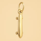 14ct Gold Plated - Longboard Skateboard Charm
