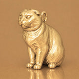 14ct Gold Plated - Scottish Fold Cat Charm
