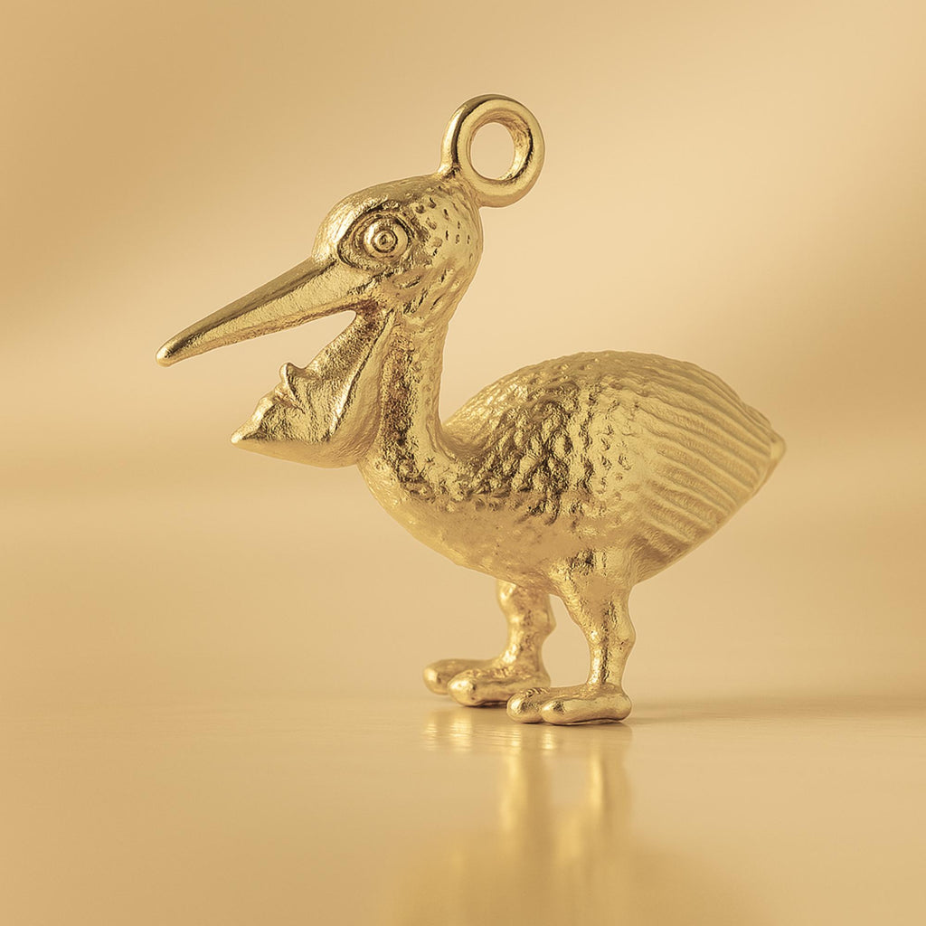 14ct Gold Plated - Australian Pelican Charm