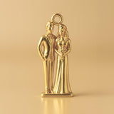 14ct Gold Plated - Classic Bride & Groom Charm