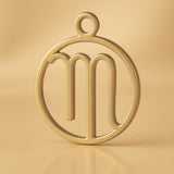 14ct Gold Plated - Virgo Zodiac Round Charm