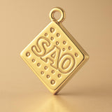 14ct Gold Plated - SAO Biscuit Charm