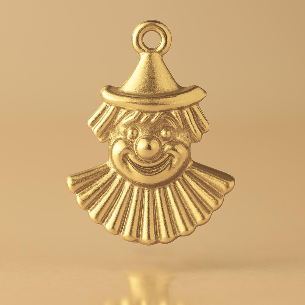 14ct Gold Plated - Carnival Clown Charm
