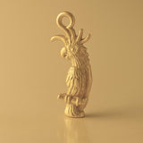 14ct Gold Plated - Australian Cockatoo Charm