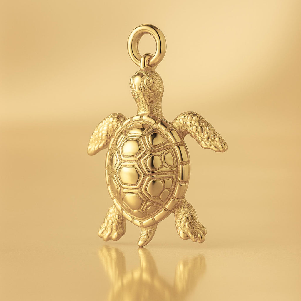14ct Gold Plated - Tropical Sea Turtle Charm